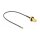Antennenkabel RP-SMA Buchse zum Einbau zu I-PEX Inc., MHF® 4L LK Stecker 1.37, 20 cm Gewindelänge 10 mm spritzwassergeschützt