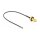 Antennenkabel SMA Buchse zum Einbau zu I-PEX Inc., MHF® 4L LK Stecker 1.37, 20 cm Gewindelänge 10 mm spritzwassergeschützt