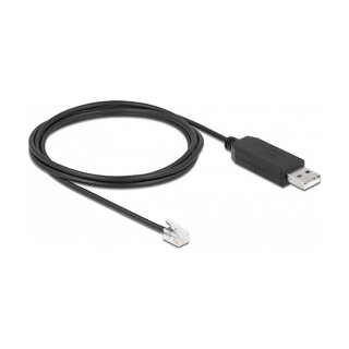DELOCK Adapterkabel USB Typ-A zu Seriell RS-232 RJ9/RJ10 mit ESD Schutz Celestron NexStar 2m