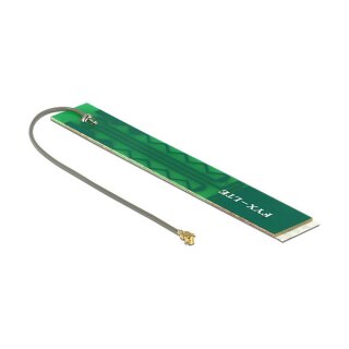 DELOCK LTE Antenne I-PEX Inc. MHF I Stecker 2 - 3 dBi 1.13 10cm PCB intern Klebemontage