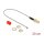 Antennenkabel RP-SMA Buchse zum Einbau Ferritkern zu I-PEX Inc., MHF® I Stecker 1.13 20 cm Gewindelänge 10 mm