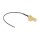 DELOCK Antennenkabel RP-SMA 90 PCB Buchse zum Einbau zu I-PEX Inc. MHF 4L Stecker 1.13 15cm Gewindelnge 15mm