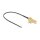 Antennenkabel RP-SMA 90° PCB Buchse zum Einbau zu I-PEX Inc., MHF® 4L Stecker 1.13 25 cm Gewindelänge 15 mm