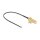 DELOCK Antennenkabel SMA 90 PCB Buchse zum Einbau zu I-PEX Inc. MHF 4L Stecker 1.13 25cm Gewindelnge 15mm