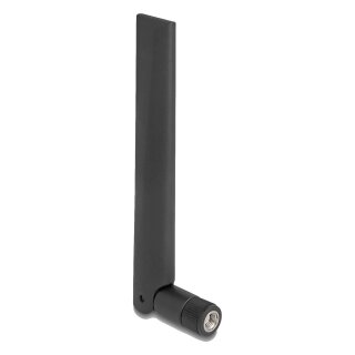 WiFi 6E Antenne RP-SMA Stecker 3 dBi omnidirektional mit Kippgelenk schwarz
