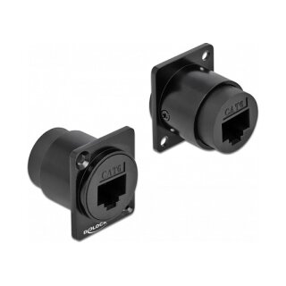 DELOCK D-Typ Modul RJ45 Cat.6 Buchse zu Buchse
