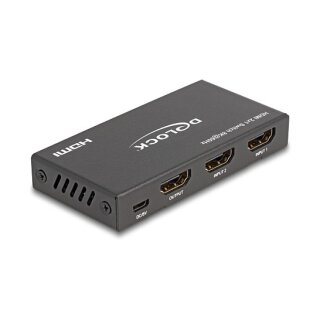 DELOCK HDMI Switch 2 x HDMI in zu 1 x HDMI out 8K 60 Hz