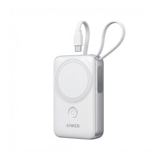 Anker MagGo Powerbank, Weiß, USB-C, Apple Watch, 10.000 mAh, A1657H21