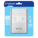 2,5" Verbatim 8.9cm 2TB USB 3.0 Storen Go Silver retail