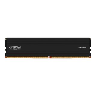 16 GB Crucial Pro Modul - DIMM 288-PIN Low Profile - 6000 MHz / PC5-48000 - CL48 - 1.1 V - ungepuffert - on-die ECC - mattschwarz