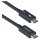 Thunderbolt-Kabel 80Gbps/120Gbps (5) 1m black
