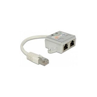 Delock RJ45 Port Doppler 1 x Stecker> 2 Buchsen 2 ISDN - Adapter - Netzwerk