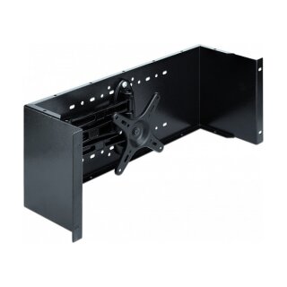 Delock Monitorarm - Rack montierbar - Schwarz - 4U - 48.3 cm