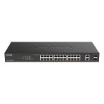 24P+2P D-Link DGS-1100-26MPV2/E M RM 2xSFP PoE (370W)