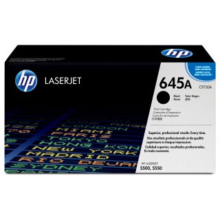 HP 645A original Colour LaserJet Toner cartridge C9730A black standard capacity 13.000 pages 1-pack