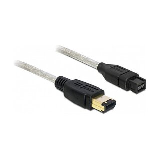 Kabel FireWire 9 Pin Stecker > 6 Pin Stecker 2 m