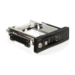 Wechselrahmen 1x 3,5" SATA HDD in 5,25" Schacht sw