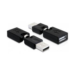 Rotationsadapter USB 2.0-A Stecker zu Buchse