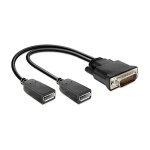 Adapter DMS-59 Stecker > 2 x DP Buchse 25 cm