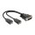 Adapter DMS-59 Stecker > 2 x DP Buchse 25 cm