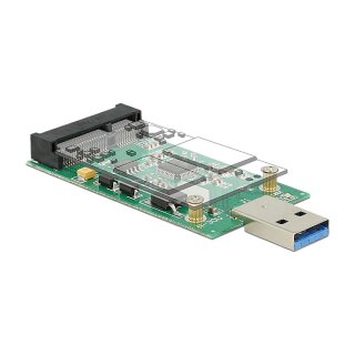 DeLock Konverter USB 3.0 A Stecker > mS