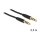Klinkenkabel 3,5 mm 4 Pin Stecker zu Stecker 0,5 m schwarz