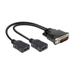 Adapter DMS-59 Stecker > 2 x HDMI Buchse 20cm