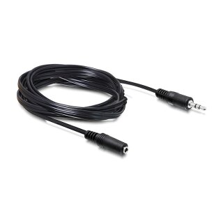 Verlängerungskabel Audio Klinke 3,5 mm Stecker / Buchse 5 m