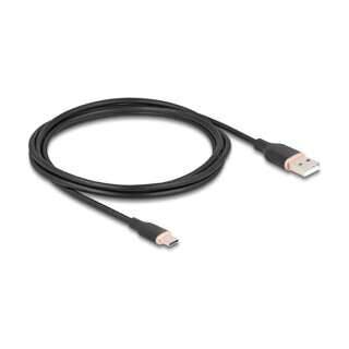 DELOCK USB 2.0 Kabel USB Typ-A St > USB Typ-C St 2.5m schw.