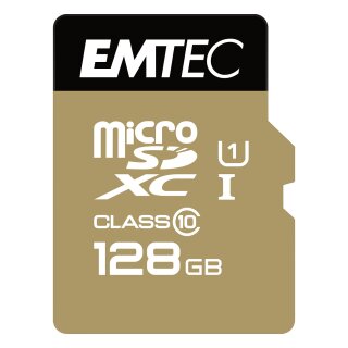 CARD Emtec m128GB UHS-I U1 EliteGold + Adapter