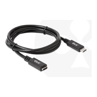 Club3D Kabel USB 3.2 Typ C 1m Verlängerung 5Gbps St/Bu