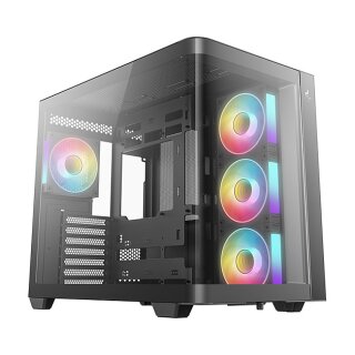 DeepCool CG530U 4F ATX Panoramaglas 4x ARGB black