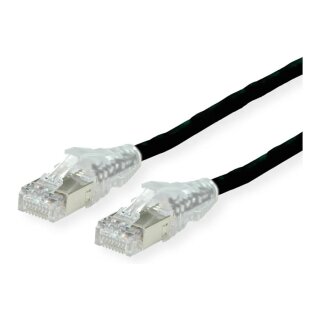 DTWYLER Patchkabel Cat.6A (Class EA) S/FTP, CU 7702 flex LSOH, AMP v2, schwarz, 3 m