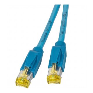 DRAKA Patchkabel Cat.6A (Class EA) S/FTP, UC900 TM31, LSOH, blau, 2 m