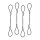 LINDY Adapter- und Kabelsicherung, 4er Pack