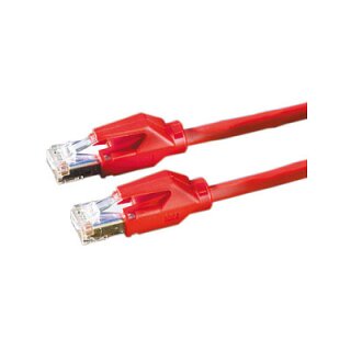DRAKA Patchkabel Kat.6 Class E S/FTP UC900 TM21 LSOH rot 0,5m