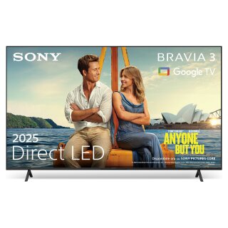 126,0cm/50" (3840x2160) Sony BRAVIA K-50S35B 16:9 LED 50Hz HDMI USB WLAN Bluetooth HDR10 Speaker Black