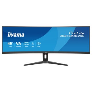 iiyama ProLite XCB4594DQSU-B1 Curved-Monitor 113 cm (44,5") mattschwarz