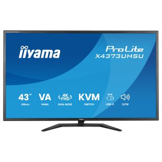 iiyama ProLite X4373UHSU-B2 Monitor 108 cm (43") mattschwarz