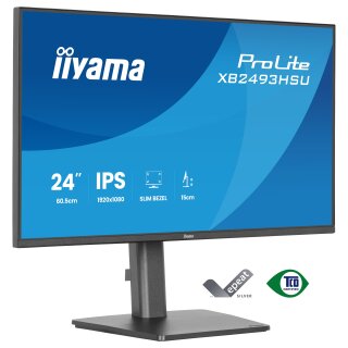 60,5cm/23,8" (1920x1080) iiyama ProLite XU2493HSU-B1 16:9 FHD IPS 4ms 60Hz VGA HDMI DisplayPort USB VESA Speaker Black