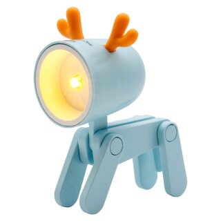RealPower LED-Tier Taschanlampe Blue deer