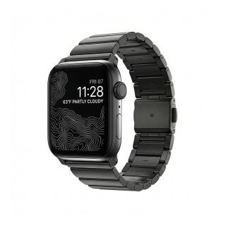 Nomad Strap Stainless Steel Graphite black V2 42/44/45/49mm