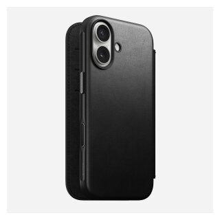 Nomad Modern Leather Folio iPhone 17 Black