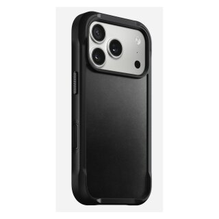 Nomad Rugged Leather Case iPhone 17 Pro Black Horween
