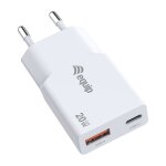 Equip Ladegerät 2Port USB-C PD3.0/USB-A GaN Slim 20W...