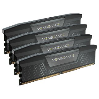 128GB Corsair DIMM 5600 (4x 32 GB) Quad-Kit (schwarz, CMK128GX5M4B5600C40, Vengeance, INTEL XMP)