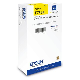 EPSON Tinte gelb 39.0ml WF Pro 8xxx, XL