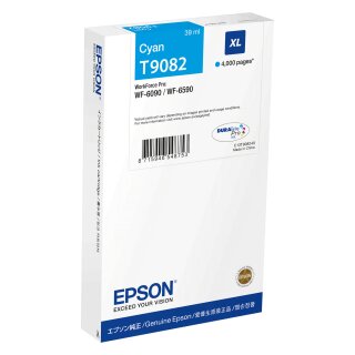 EPSON Tinte cyan 39.0ml WF Pro 6xxx, XL