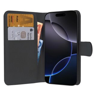 PEDEA Book Cover Classic fr Apple iPhone 16 Pro Max black
