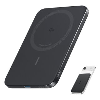 ANKER Nano Powerbank 5.000mAh 15W Slim magnetisch ultra-slim 0,86cm flach Qi2 schwarz
